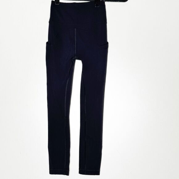 Lululemon All the Right Places High-Rise Crop 23 Side Pockets Womens Size 0 - Picture 1 of 7